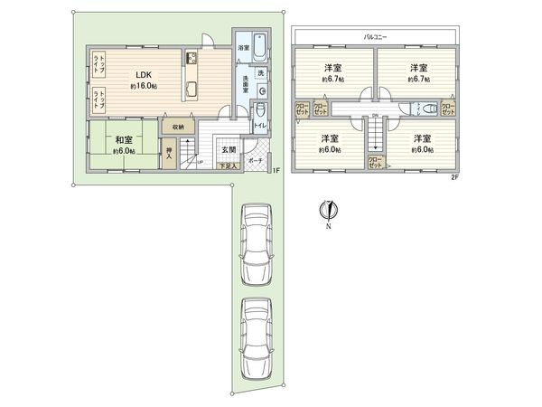 大阪市住吉区山之内5丁目 間取図(平面図) 大阪市住吉区山之内5丁目 間取図(平面図)
