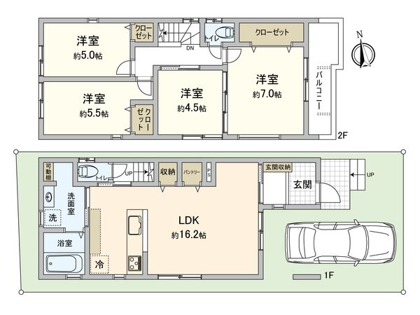 ローズプレイス平野喜連1号地 間取図(平面図)