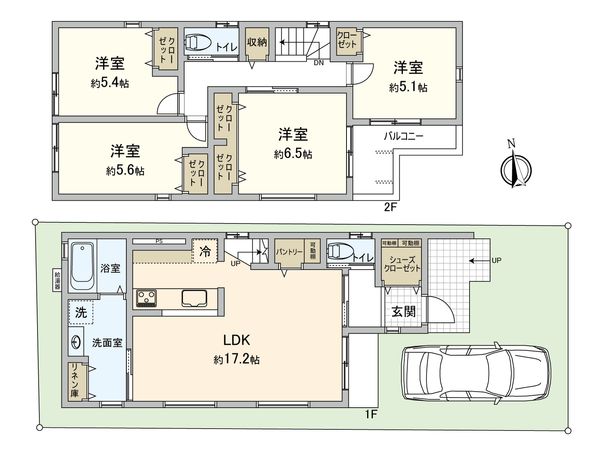 ローズプレイス平野喜連3号地 間取図(平面図)