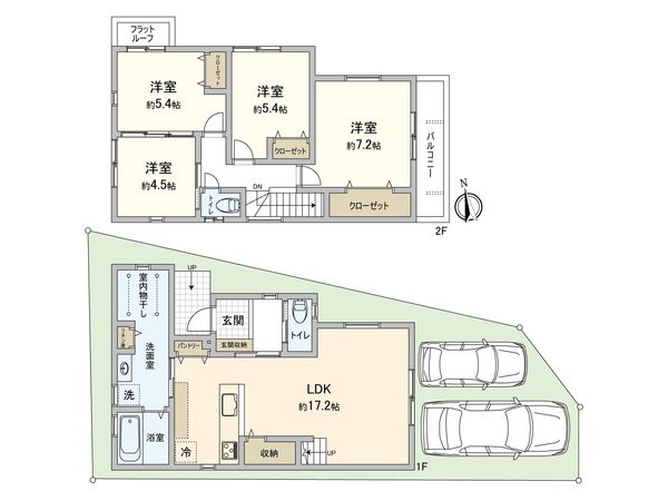 ローズプレイス平野喜連4号地 間取図(平面図) ローズプレイス平野喜連4号地 間取図(平面図)