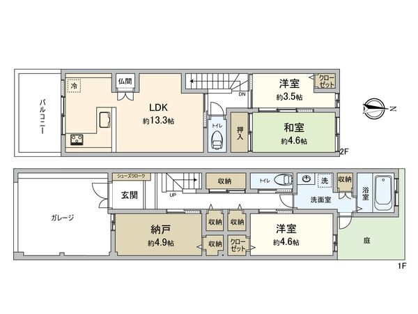 大阪市阿倍野区播磨町2丁目 間取図(平面図) 大阪市阿倍野区播磨町2丁目 間取図(平面図)