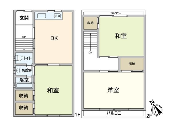 大阪市東住吉区桑津3丁目 間取図(平面図) 大阪市東住吉区桑津3丁目 間取図(平面図)
