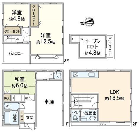 大阪市住吉区万代6丁目 間取図(平面図) 大阪市住吉区万代6丁目 間取図(平面図)