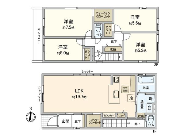 大阪市平野区喜連3丁目 間取図(平面図)