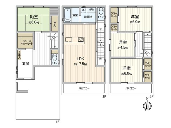 大阪市西成区南津守3丁目 間取図(平面図)