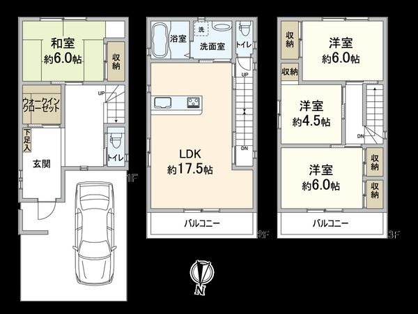 大阪市西成区南津守3丁目 間取図(平面図)