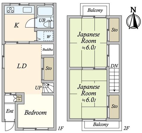 大阪市住吉区遠里小野4丁目 間取図(平面図) 大阪市住吉区遠里小野4丁目 間取図(平面図)