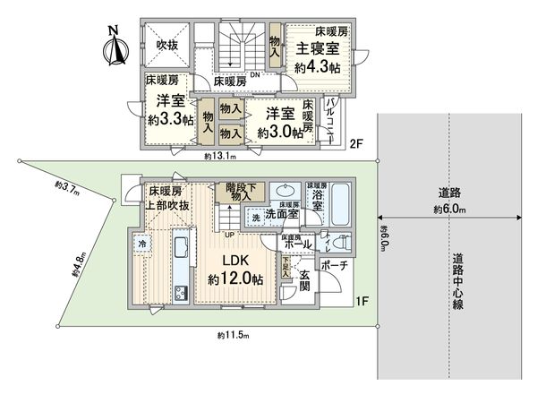 大阪市阿倍野区天王寺町北3丁目 間取図(平面図)