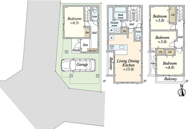 大阪市平野区平野東4丁目 間取図(平面図) 大阪市平野区平野東4丁目 間取図(平面図)