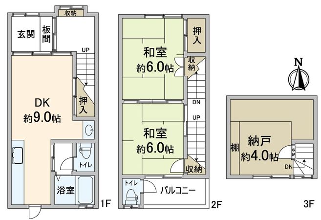大阪市阿倍野区阿倍野筋5丁目 間取図(平面図)