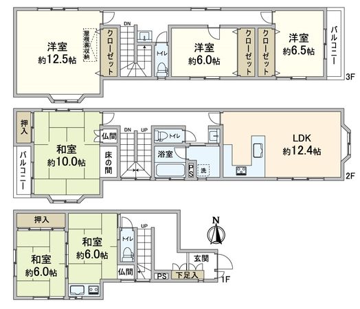 大阪市西成区千本南2丁目 間取図(平面図) 大阪市西成区千本南2丁目 間取図(平面図)