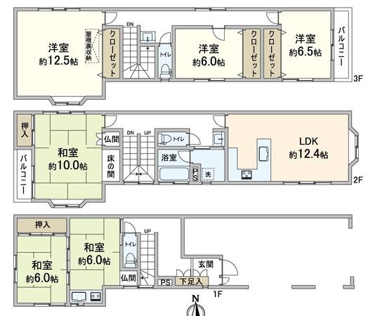 大阪市西成区千本南2丁目 間取図(平面図) 大阪市西成区千本南2丁目 間取図(平面図)