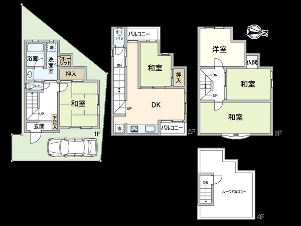 長吉出戸二丁目 戸建 間取図(平面図) 間取図(平面図)