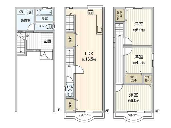 阿倍野区阿倍野筋5丁目 間取図(平面図)