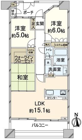 グランアルト駒川中野 間取図(平面図)