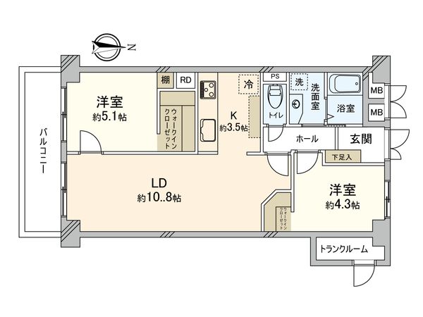天王寺スカイハイツ 間取図(平面図)