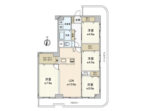 洋伸平野ハイツ 間取図(平面図) 洋伸平野ハイツ 間取図(平面図)