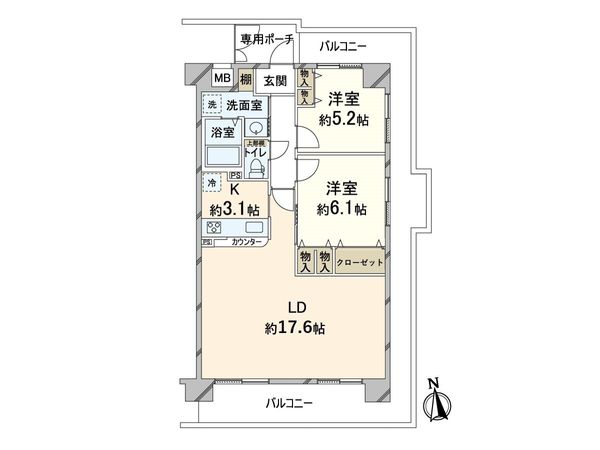 ルモン東加賀屋 間取図(平面図)