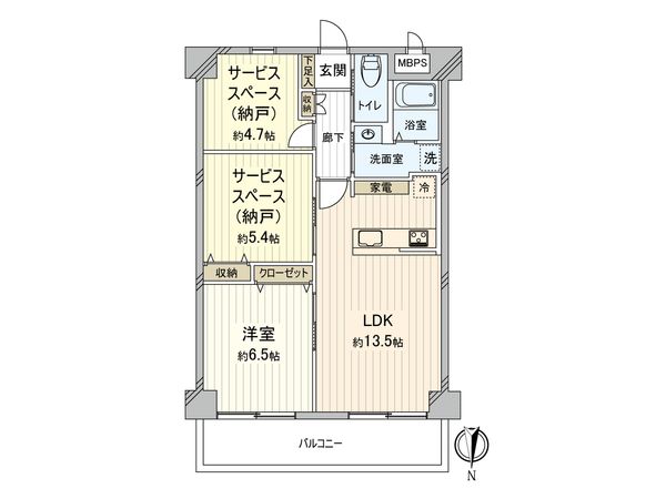 朝日プラザ天下茶屋Ⅱ 間取図(平面図)