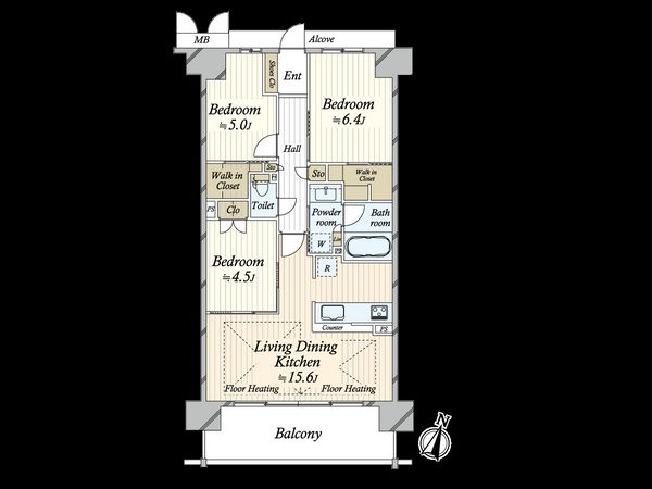 ローレルスクエア柏原 間取図(平面図) ローレルスクエア柏原 間取図(平面図)