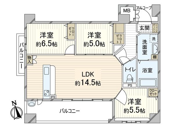 プロパレス阿倍野ヴィアッツァ 間取図(平面図) 間取図(平面図)