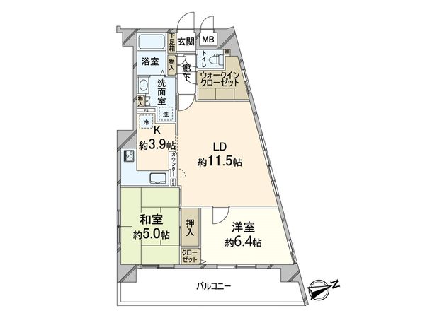 シャルマンフジあべの松崎町 間取図(平面図) シャルマンフジあべの松崎町 間取図(平面図)