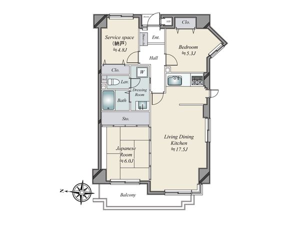 エレガントライフ晴明丘 間取図(平面図)