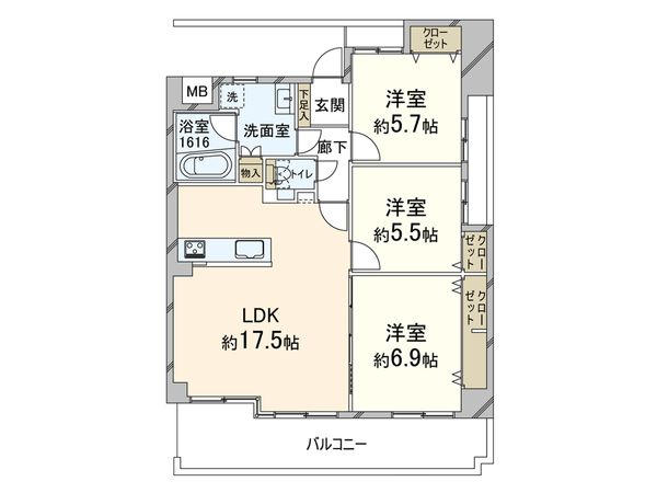 グランドムール美章園 間取図(平面図) グランドムール美章園 間取図(平面図)