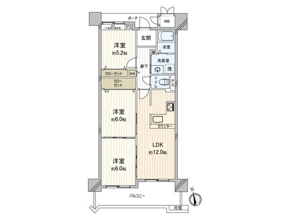 あべのドルチェ 南棟 間取図(平面図) あべのドルチェ 南棟 間取図(平面図)