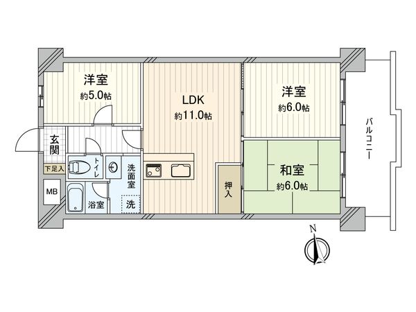 朝日プラザ美章園 間取図(平面図) 朝日プラザ美章園 間取図(平面図)