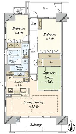 パークホームズ阿倍野阪南町 間取図(平面図) パークホームズ阿倍野阪南町 間取図(平面図)