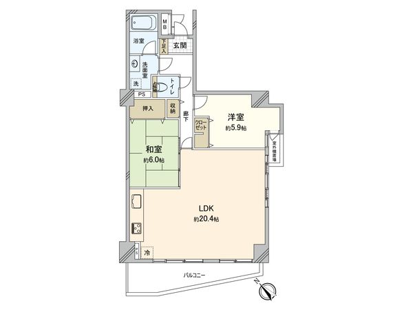 ラフェスト天王寺東 間取図(平面図) 間取図(平面図)