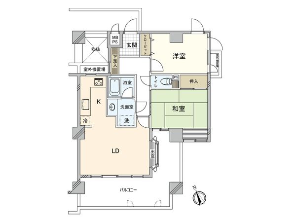 セザール帝塚山ガーデン 間取図(平面図)