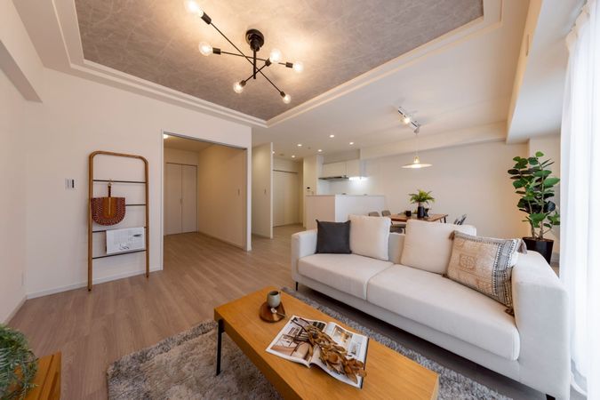 グランブルー阿倍野丸山通りアーバンビュー リビング