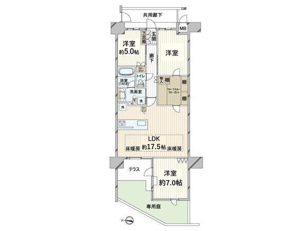 ユニハイム阿倍野晴明丘 間取図(平面図) ユニハイム阿倍野晴明丘 間取図(平面図)