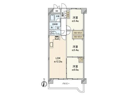 ドムール平野 間取図(平面図)