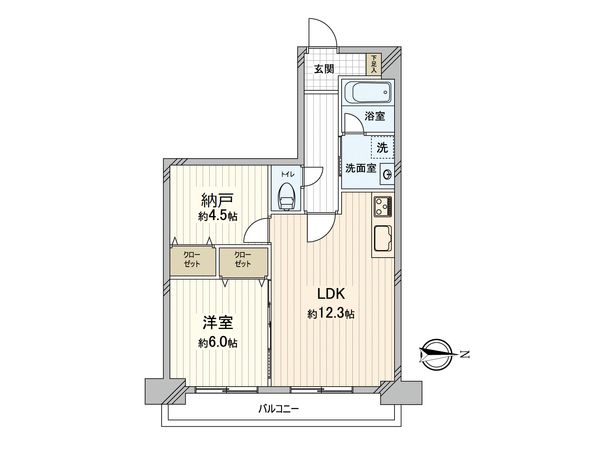 エクセラート平野 A棟 間取図(平面図) エクセラート平野 A棟 間取図(平面図)