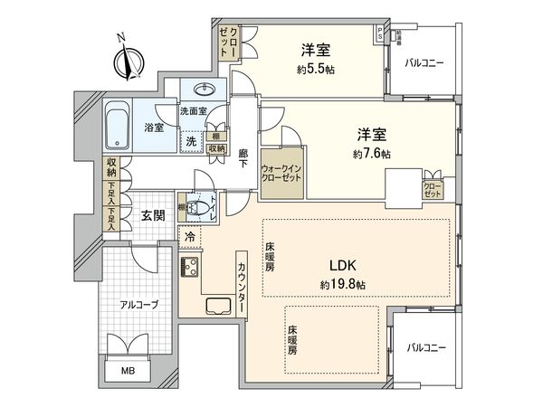 シティタワーグラン天王寺 間取図(平面図) シティタワーグラン天王寺 間取図(平面図)