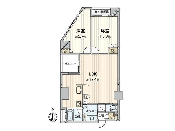 ライオンズ阿倍野昭和町 間取図(平面図) ライオンズ阿倍野昭和町 間取図(平面図)