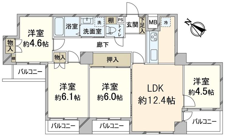 スペリオ北田辺 間取図(平面図) スペリオ北田辺 間取図(平面図)