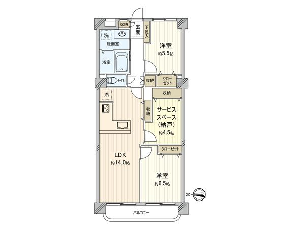 ロイヤルハイツあべの 間取図(平面図)