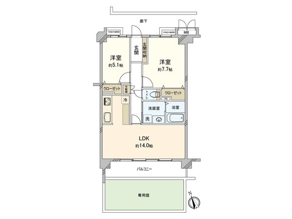 ベルメイト長居 間取図(平面図) ベルメイト長居 間取図(平面図)