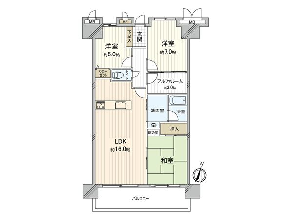 ルネブライトガーデン 間取図(平面図) ルネブライトガーデン 間取図(平面図)