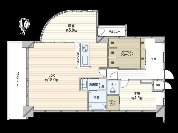 ベルアーバニティ花園 間取図(平面図) ベルアーバニティ花園 間取図(平面図)
