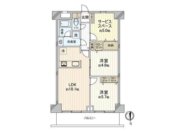 朝日プラザ天下茶屋Ⅱ 間取図(平面図) 朝日プラザ天下茶屋Ⅱ 間取図(平面図)
