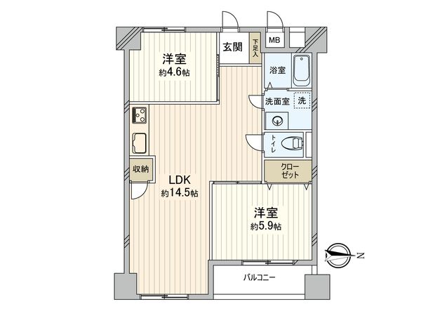 あびこターミナルハイツ 間取図(平面図) あびこターミナルハイツ 間取図(平面図)