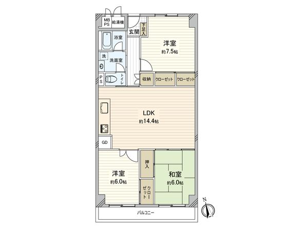 シャルム湯里 間取図(平面図) 間取図(平面図)