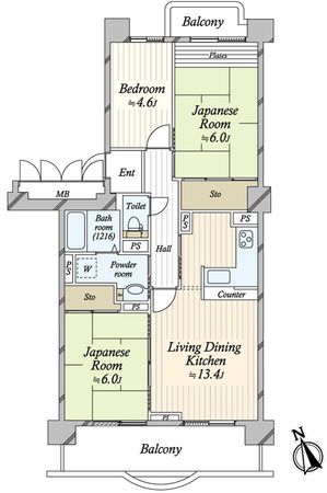 あべのベレーザ 間取図(平面図)