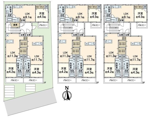 FmaisonLORE IV番館 間取図(平面図) FmaisonLORE IV番館 間取図(平面図)