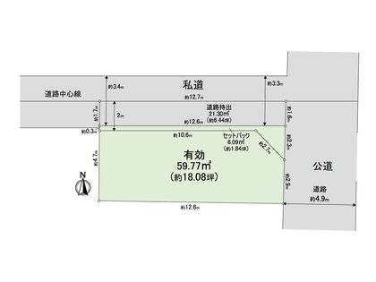 東成区東小橋3丁目 土地 区画図